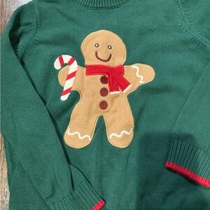 Green Gingerbread Men Sweater